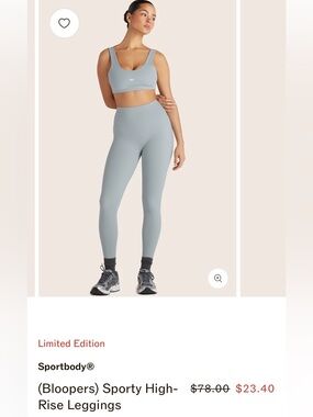 SET Active Set in Platinum - Sports Bra & High-Waist Leggings